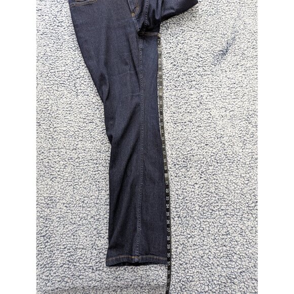 Duluth Bootcut Jeans Size 10 Western Dark Wash Denim Cowboy Stretch Flare Blue - Picture 10 of 11